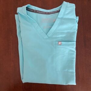 SOLD Fabletics Women's Aqua V-Neck Top